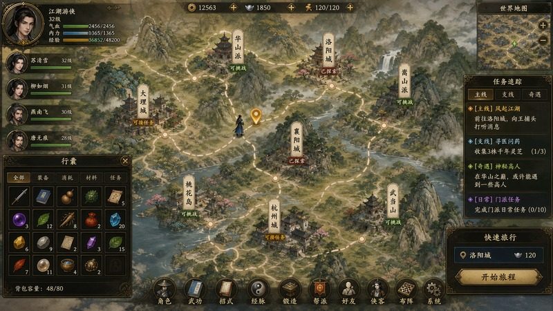 金庸群侠传5爱与死仙狐MOD六周年 角色养成 展示图 1